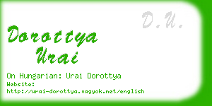 dorottya urai business card